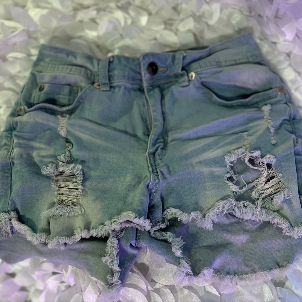 Distressed Denim Women Shorts